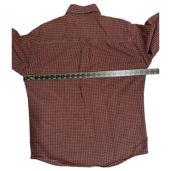 Woolrich Button Up Long Sleeve‎ Thick Red Check Shirt Men’s Medium Vintage - Picture 8 of 9